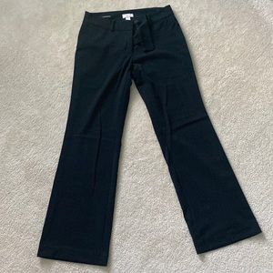 Loft Black Curvy Dress Trouser, Size 6. Fly Zip Closure.